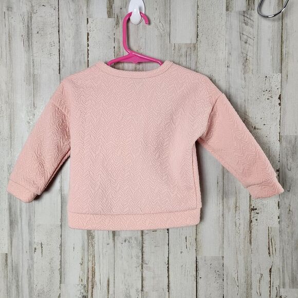 7 For All Mankind Snap Sweater Pink Size 18 mths - Picture 2 of 8